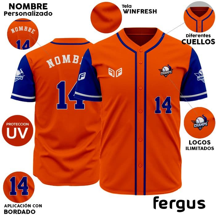 ▷ Camisetas de Beisbol Personalizadas Chile ✔️ Fergus Sport