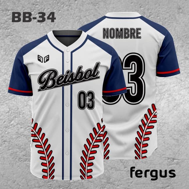 ▷ Modelos de Camisetas de Beisbol ✔️ Fergus Sport