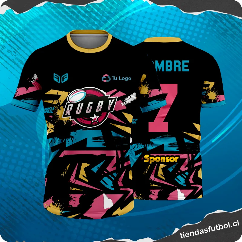 modelos de camisetas de rugby con diseño gratuito personalizado chile