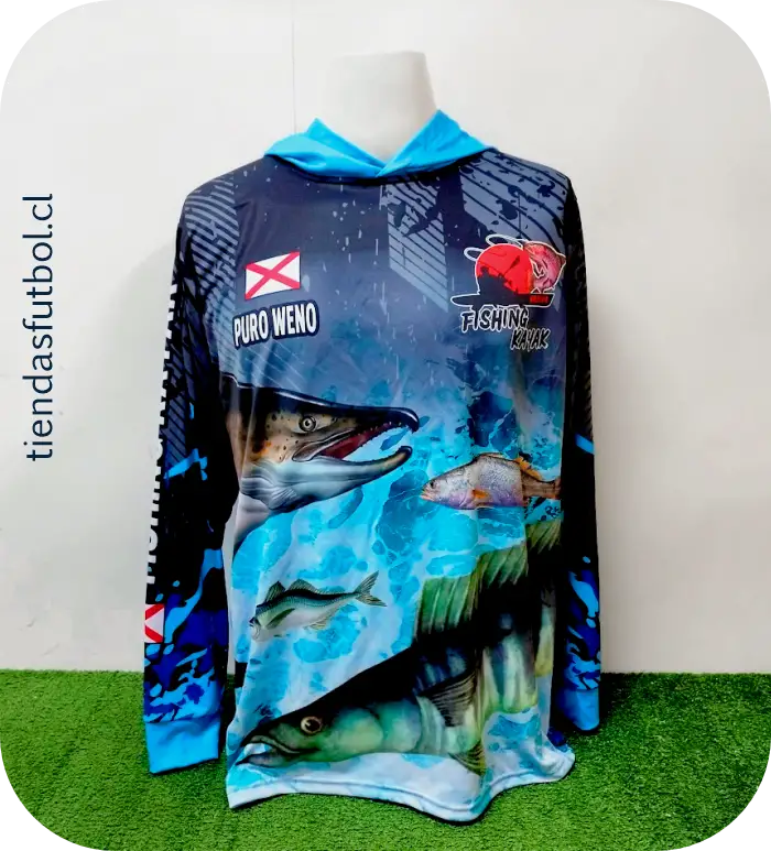 venta poleras de pesca personalizadas chile