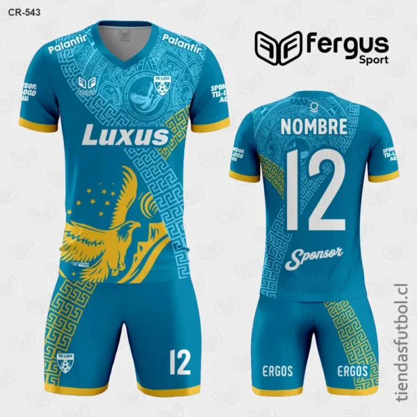 Camisetas de Futbol Aguila Celeste y Amarillo