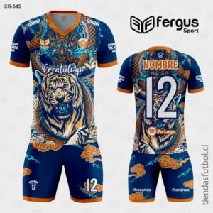 Camisetas de Futbol Tigre Naranja y Azul