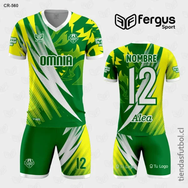 Camisetas de Futbol Rayo verde con amarillo