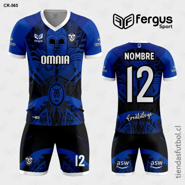 Camisetas de Futbol Guerrero azul con negro