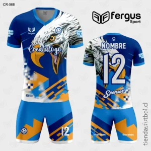 Camisetas de Futbol Aguila Azul con Naranja