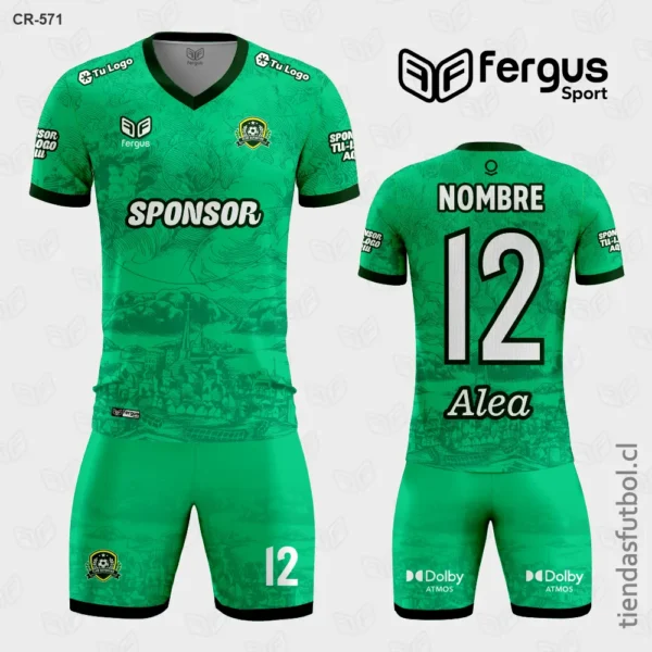 Camisetas de Futbol Verde botella y verde claro