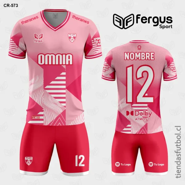 Camisetas de Futbol rojo y rosado