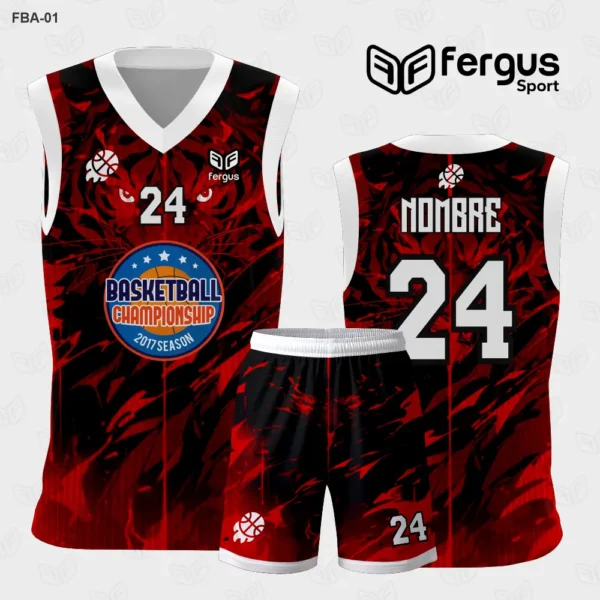 Camiseta de Basquetbol Celeste con Negro fergus