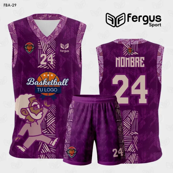 Camiseta de Basketball morado