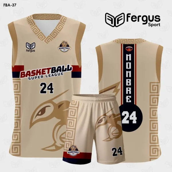 Camisetas de Basquet Crema Cafe