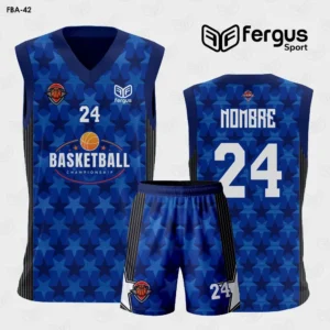 Camisetas de Basquet Azul Celeste Estrellas