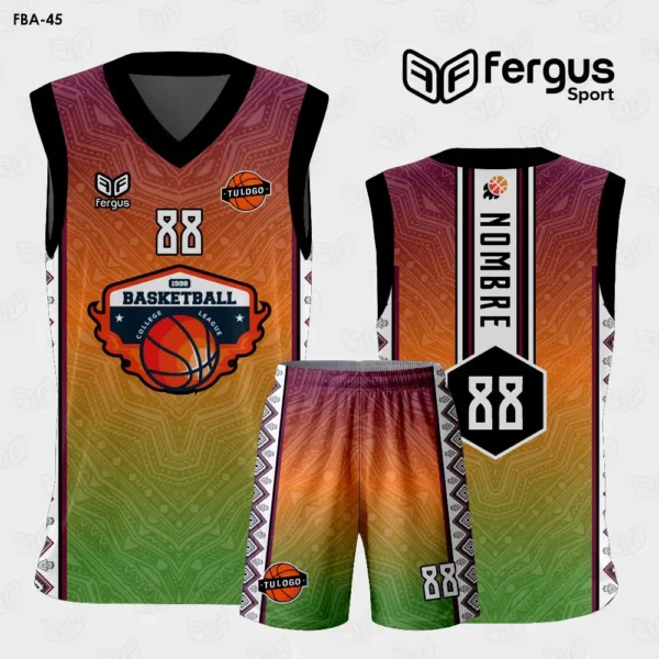 Camisetas de Basquet verde guinda