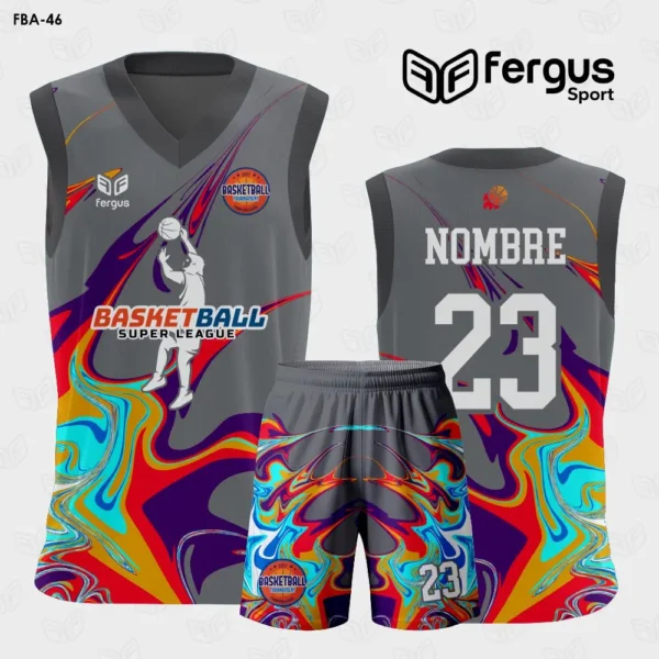 Camisetas de Basquet morado Multicolor