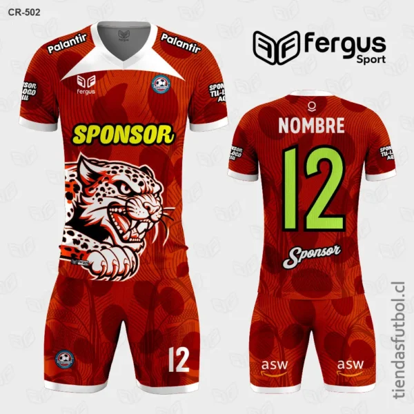 Camisetas de Futbol Tigre Rojo Blanco