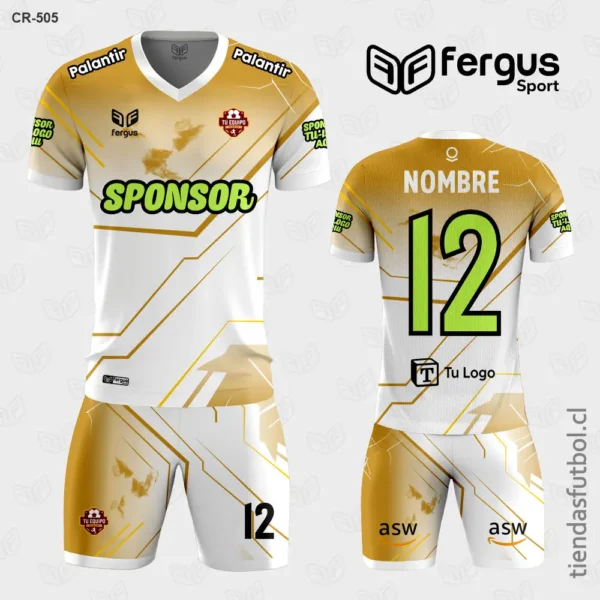 Camisetas de Futbol amarillo blanco