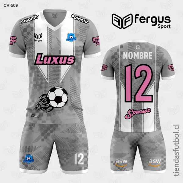 Camisetas de Futbol Pelota gris Blanco