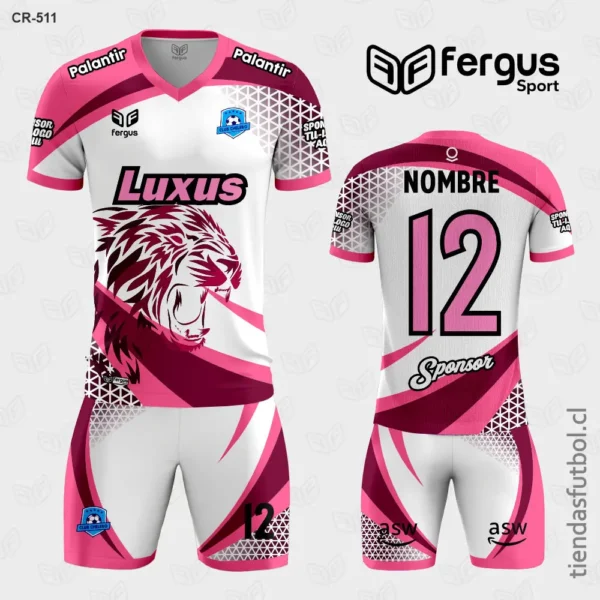 Camisetas de Futbol Tigre rosado blanco