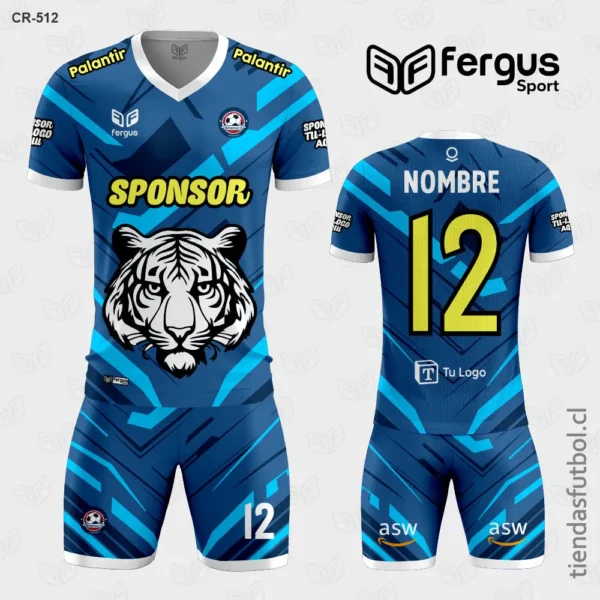 Camisetas de Futbol Tigre azul celeste