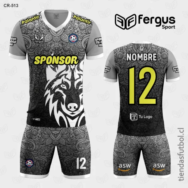 Camisetas de Futbol Lobo gris oscuro