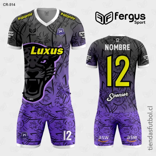 Camisetas de Futbol Pantera Negro morado