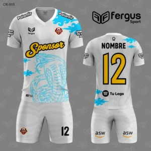 Camisetas de Futbol Cobra Blanco Celeste