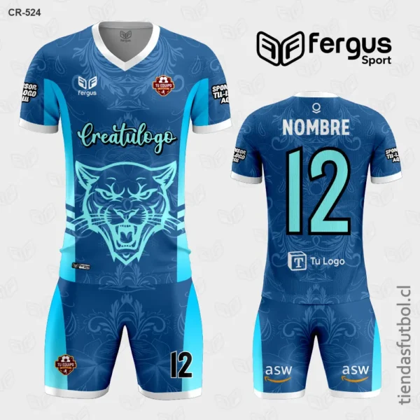 Camisetas de Futbol Tigre azul y celeste