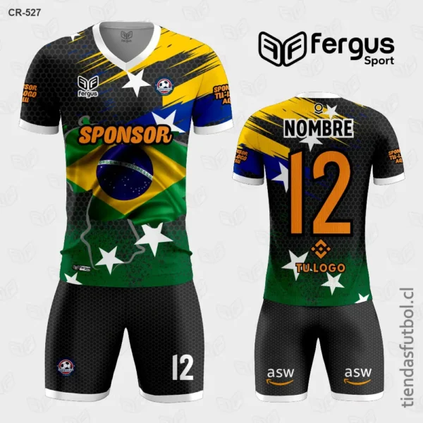 Camisetas de Futbol brasil amarillo verde negro