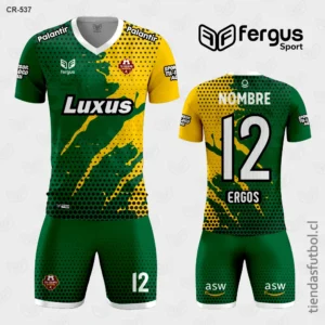 Camisetas de Futbol Verde Amarillo Blanco