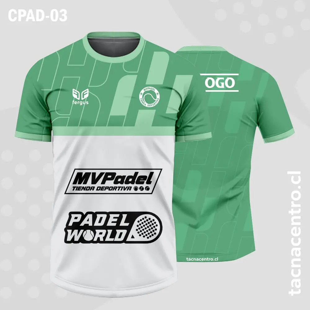 Camisetas de Padel Gris y Verde