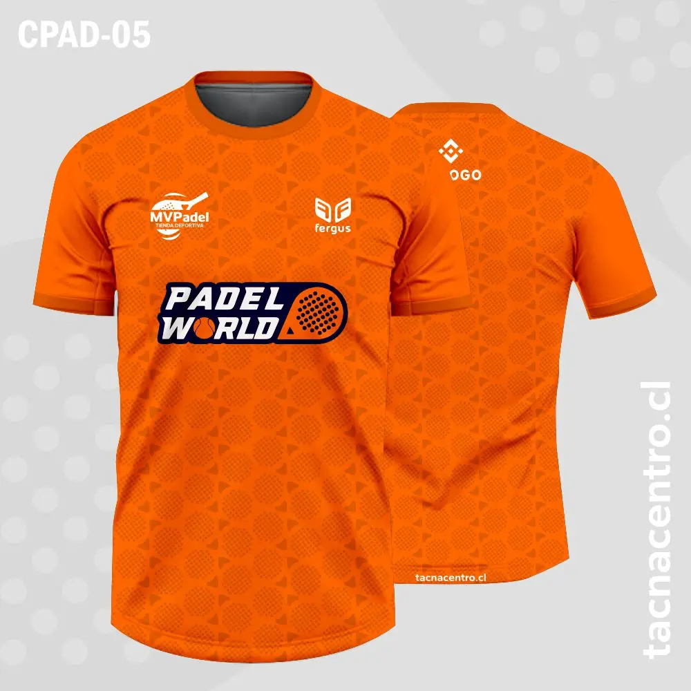 Camisetas de Padel Naranja