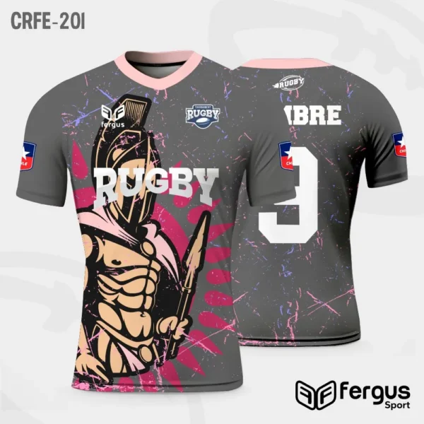 Camisetas de Rugby Gris gladiador