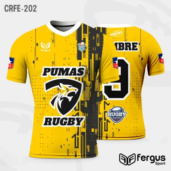 Camisetas de Rugby AMARILLO y negro
