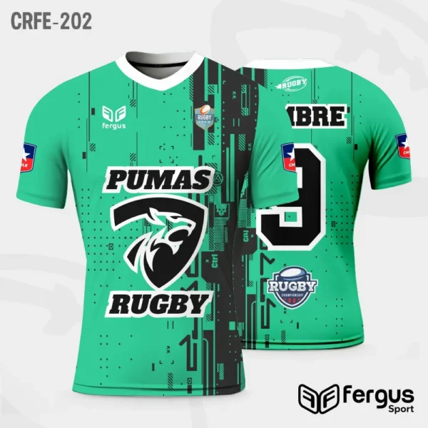 Camisetas de Rugby Verde y negro