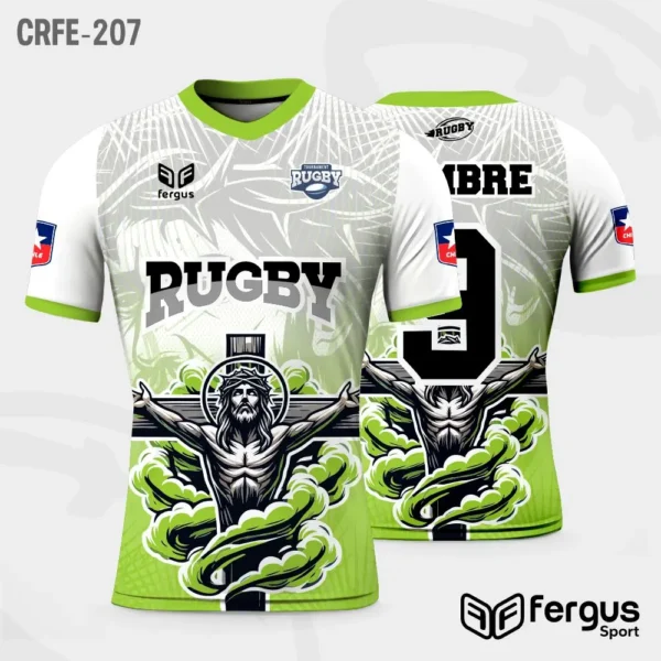 Camisetas de Rugby Blanco y verde