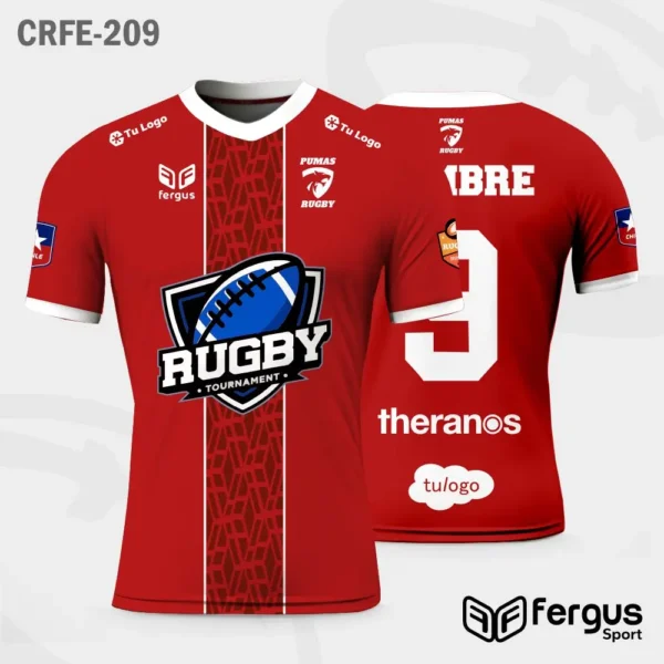 Camisetas de Rugby rojo