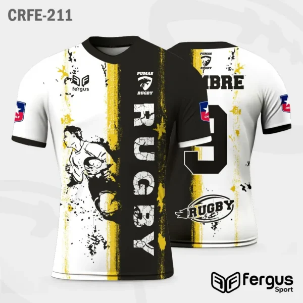 Camisetas de Rugby blanco y negro