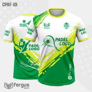 Camisetas de Padel Blanco y verde