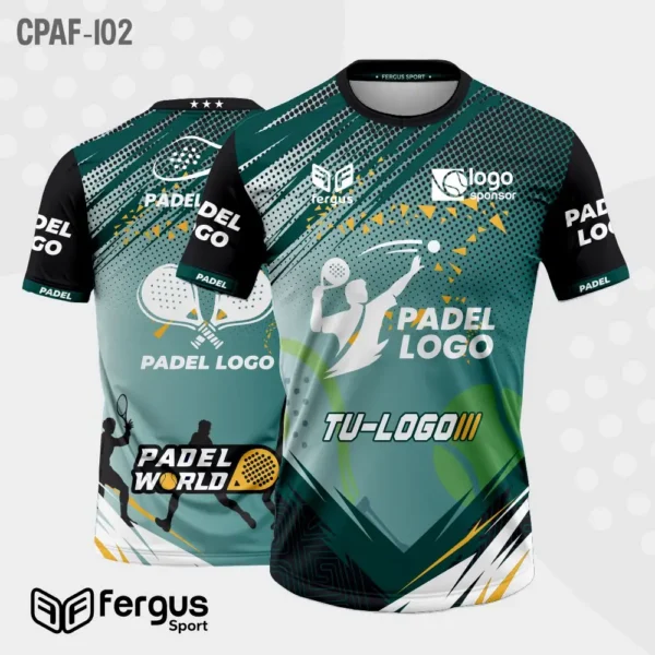 Camisetas de Padel verde y negro