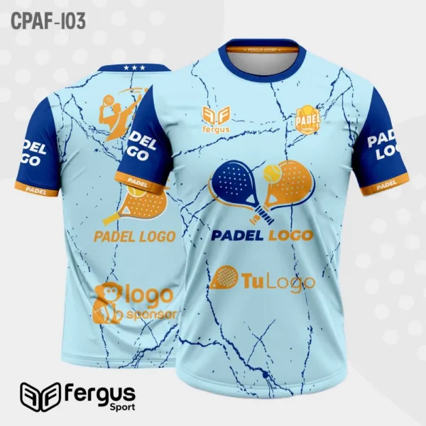 Camisetas de Padel celeste