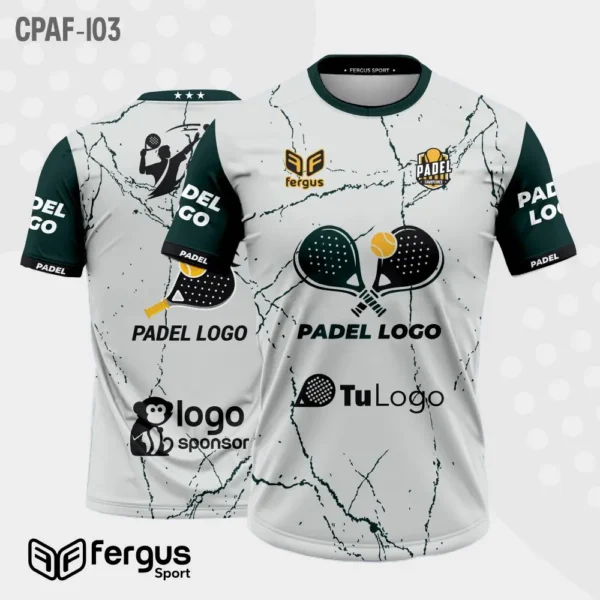 Camisetas de Padel Plomo mangas negras