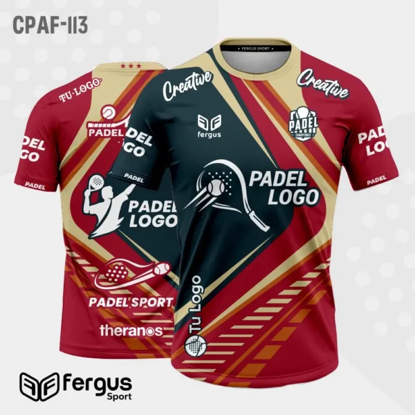 Camisetas de Padel rojo y azul