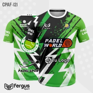 Camisetas de Padel Verde y negro