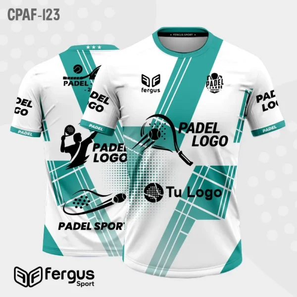 Camisetas de Padel Blanco y verde
