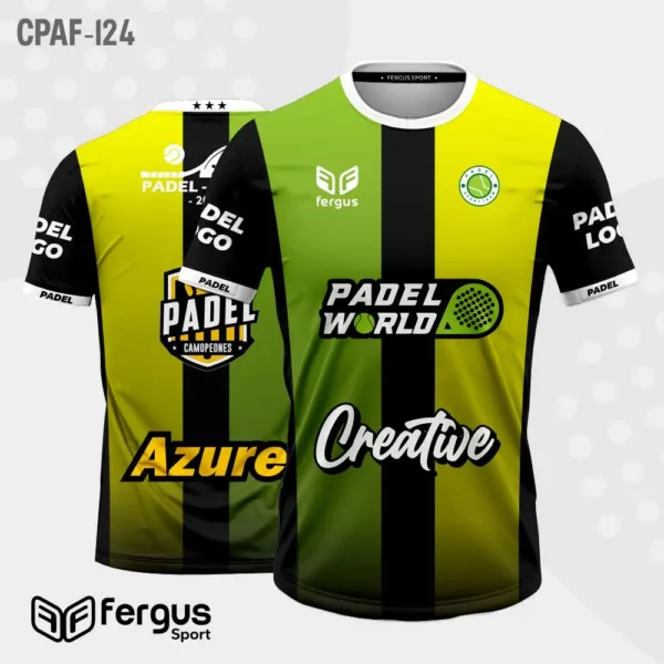 Camisetas de Padel verde y amarillo