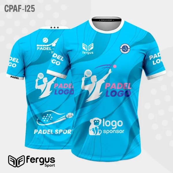 Camisetas de Padel celeste