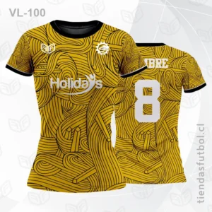 Camisetas de Voleibol femenino dorado VL-100 personalizadas en chile