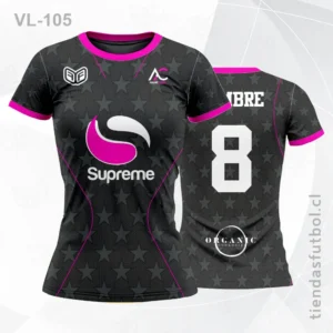 Camisetas de Voleibol femeninas gris VL-105 personalizadas en chile