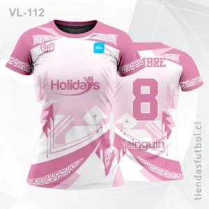 Camisetas de Voleibol con diseño rosado VL-112 personalizadas en chile